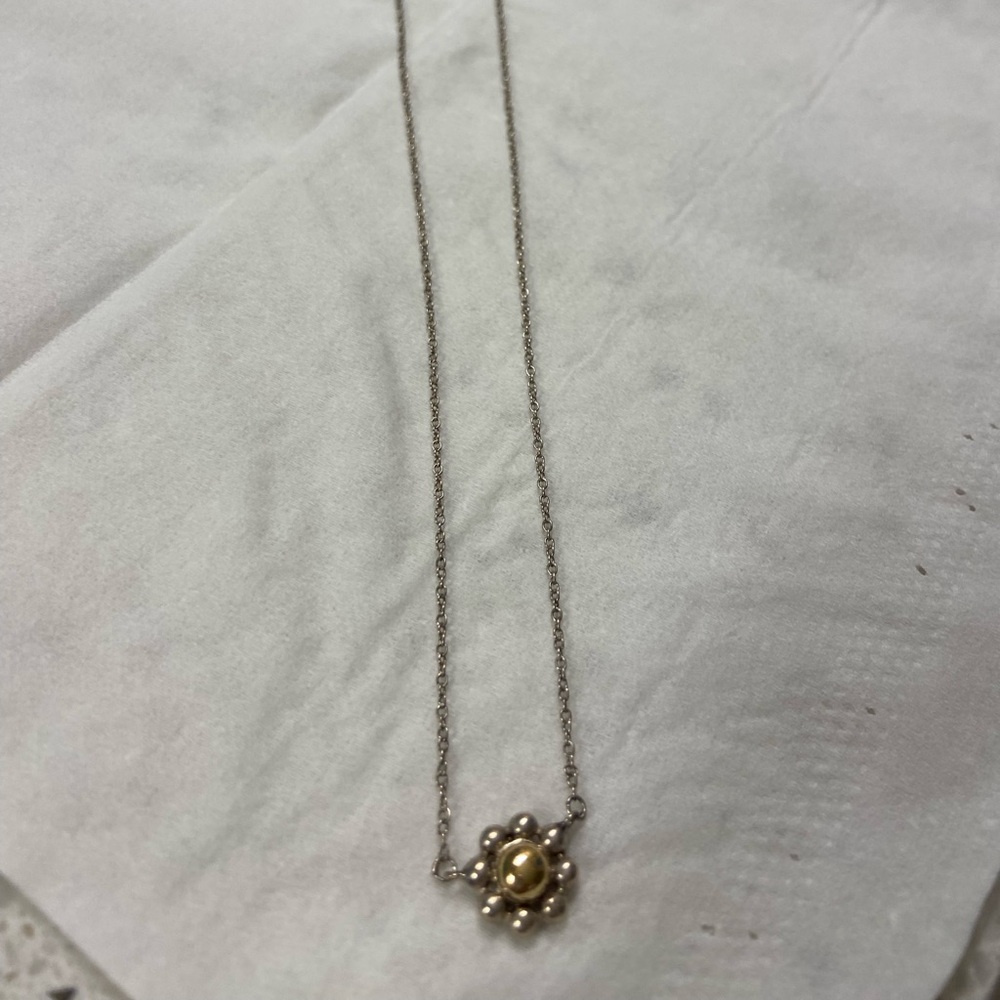 Tiffany & Co. Silver and Gold Jolly Beads Flower Necklace